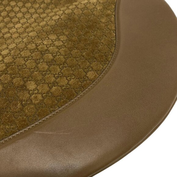 Auth GUCCI Micro GG 815923 Brown Suede Leather - Shoulder Bag - Picture 13 of 16